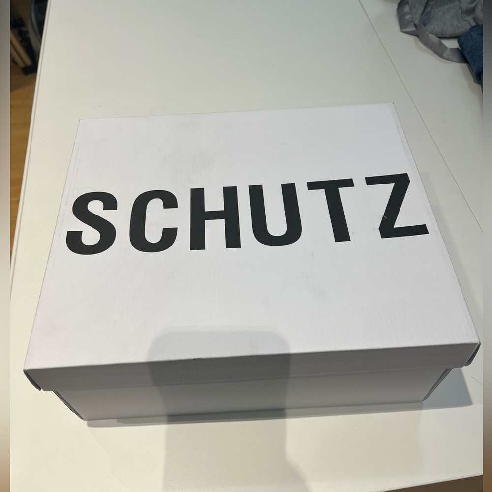 SCHUTZ Metallic Gold Strappy Sandals - Picture 10 of 15